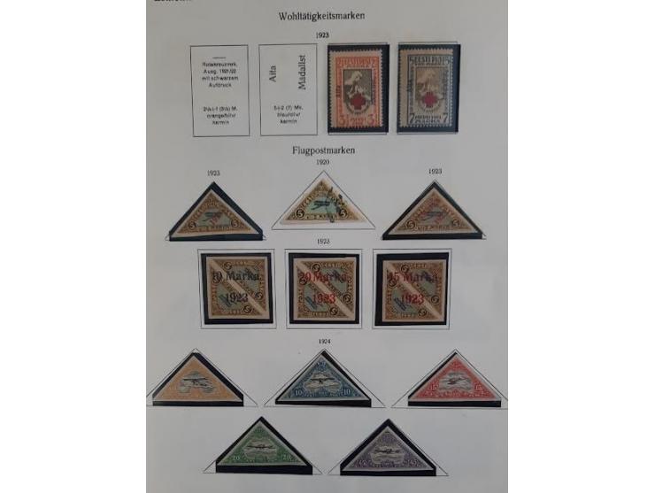 1918-1938 An impressive collection in KBA album, mainly used stamps,  19th-century range of countries with stronger European 